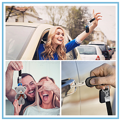 2 комплект 2-х цветных брелоков из коровьей кожи&nbsp;DIY-WR0001-64