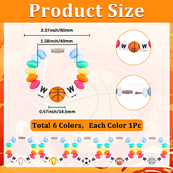 6 шт. силиконовые подвески-чашки&nbsp;HJEW-SC00121