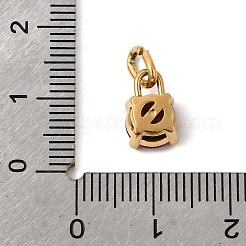 Подвески из нержавеющей стали Birthdaystone на тему июля&nbsp;STAS-B128-60G-07