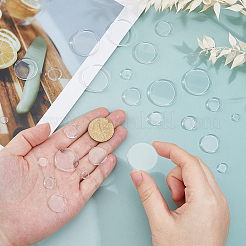 200шт 8 стиля прозрачных стеклянных кабошонов&nbsp;GLAA-FH0001-88