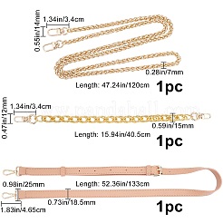 3 шт. 3 стиля цепочек для ремней для сумок&nbsp;FIND-GF0001-68
