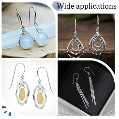 10 пара 925 сережек-крючков из стерлингового серебра&nbsp;STER-BBC0001-16