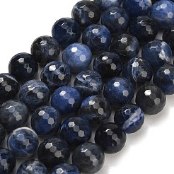 Природный содалит бисер нитей&nbsp;G-C280-B02-12mm