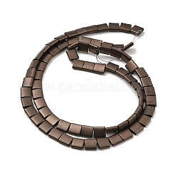 Гальванические нити матовых немагнитных синтетических гематитовых бусин&nbsp;G-G089-B01-08