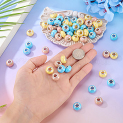 150шт европейские бусины из непрозрачной смолы&nbsp;RESI-TA0004-61B