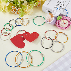 36 шт. 18 стиля резиновый чехол из нержавеющей стали трос брелки&nbsp;FIND-SC0013-72