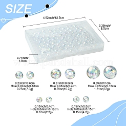 350шт 5 стиля прозрачные акриловые бусины&nbsp;MACR-FS0001-91