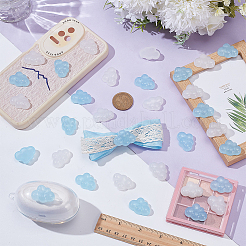 50шт 2 цвета прозрачные кабошоны из смолы&nbsp;RESI-WR0001-15