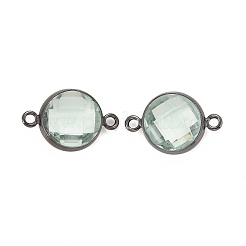 Соединители звеньев латуни стеклянные&nbsp;KK-C228-04B