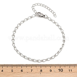 201 звено цепи из нержавеющей стали для женщин&nbsp;BJEW-G767-01B-P