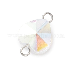 Граненые прозрачные стеклянные подвески-коннекторы&nbsp;PALLOY-JF04115-02