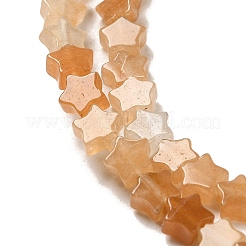 Натуральный красный авантюрин бисер нитей&nbsp;G-G085-B21-02