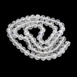 Бусины из натурального белого топаза&nbsp;G-L651-C15-5mm