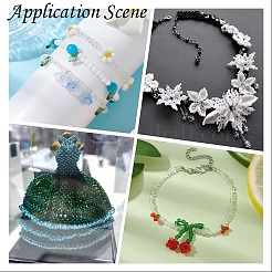 Непрозрачные и прозрачные внутри цветные стеклянные бусины&nbsp;SEED-F004-01B