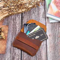 Держатели визитных карточек из коровьей кожи&nbsp;AJEW-WH20020-445A