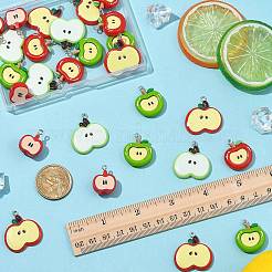 32шт 5 стиля непрозрачные подвески из смолы&nbsp;RESI-FS0002-39