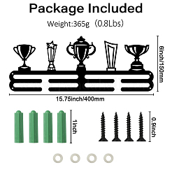 Модная железная вешалка для медалей&nbsp;ODIS-WH0021-130