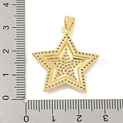 Покрытие стойки латунь микропаве прозрачные подвески из кубического циркония&nbsp;KK-K341-74G