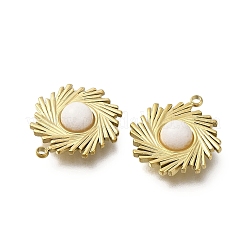 Подвески в стиле бохо из натурального белого нефрита&nbsp;STAS-U027-07G-03