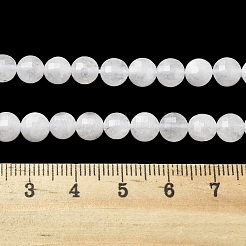 Бусины из натурального белого нефрита&nbsp;G-C179-A6mm-11