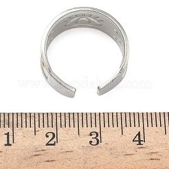 Открытые кольца манжеты из нержавеющей стали 304&nbsp;RJEW-Z121-02GP-05