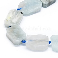 Природные Аквамарин бисер нитей G-F725-07