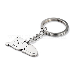 Не тускнеющие брелки-подвески из нержавеющей стали 304 в виде животных&nbsp;KEYC-P017-A02