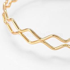 Латунь манжеты браслеты&nbsp;BJEW-K153-01A