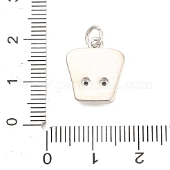 Латунные микро проложить кубического циркония подвески&nbsp;KK-H527-27P