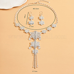 Комплекты из серег и ожерелий из сплава с полыми цветами для женщин&nbsp;SV8102