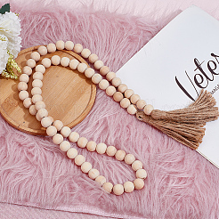 Украшение подвески из деревянных бусин&nbsp;AJEW-OC00001