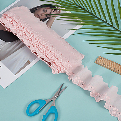 16 ярд хлопковых кружевных лент с цветочной вышивкой&nbsp;OCOR-ME0001-21A