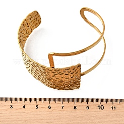 Преувеличенные браслеты-манжеты из нержавеющей стали 304 для женщин&nbsp;BJEW-V005-02G