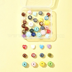 40шт необычные старинные фарфоровые бусины ручной работы PORC-FS0001-04