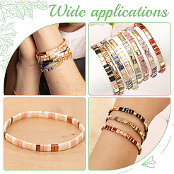 420шт 12 стиля непрозрачные стеклянные бусины с 2 отверстиями&nbsp;SEED-AR0001-37