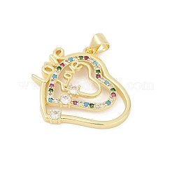 Латунные микро проложить кубического циркония подвески&nbsp;KK-D317-086G