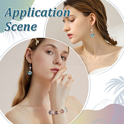 120шт. 10 стиля гальванических прозрачных стеклянных бусин&nbsp;EGLA-SP0001-25