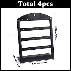 4-уровневые Г-образные акриловые органайзеры для сережек&nbsp;ODIS-WH0099-65C
