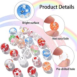 32шт 8 стиля прозрачные бусины лэмпворк ручной работы&nbsp;LAMP-CJ0001-79