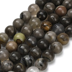 Нити бусин из натурального вулканического агата&nbsp;G-G305-A01-8mm