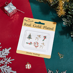 8шт 4 стиля латунные подвески KK-BBC0015-37