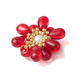 Подвески из прозрачного стекла в форме капли&nbsp;PALLOY-MZ00601-06