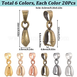 120 шт. двухцветные литые скобы для колки льда для изготовления подвесок&nbsp;FIND-SC0010-38B