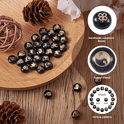 32шт 16 стиля ручной работы бусины лэмпворк&nbsp;LAMP-CD0001-18