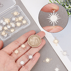 40 шт. 2-х цветные латунные соединительные подвески&nbsp;KK-BBC0002-63