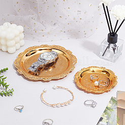 2шт 2 стиля железная пластина для украшений&nbsp;DJEW-PH0001-51