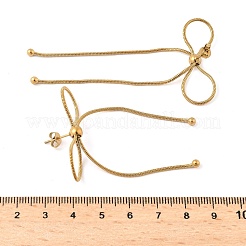 Серьги-гвоздики из нержавеющей стали 304&nbsp;EJEW-B141-01G