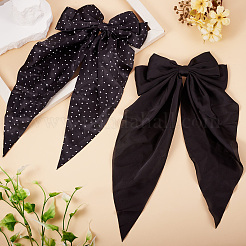 2 шт. 2 стильных заколки-бантики из полиэстера/ткани для женщин и девочек&nbsp;DIY-TA0011-57