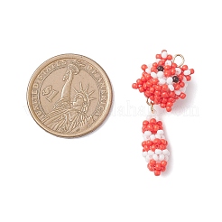 Подвески в виде кошек из стеклянных бусин&nbsp;PALLOY-MZ01020-01