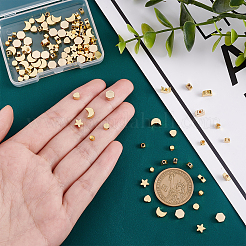 120шт 6 стильные латунные бусины&nbsp;FIND-PH0005-47